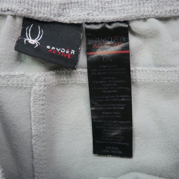 SPYDER Mens Large Grey Active Pro-Web Breathable Quick Dry Joggers - #1437826 - Picture 10 of 11